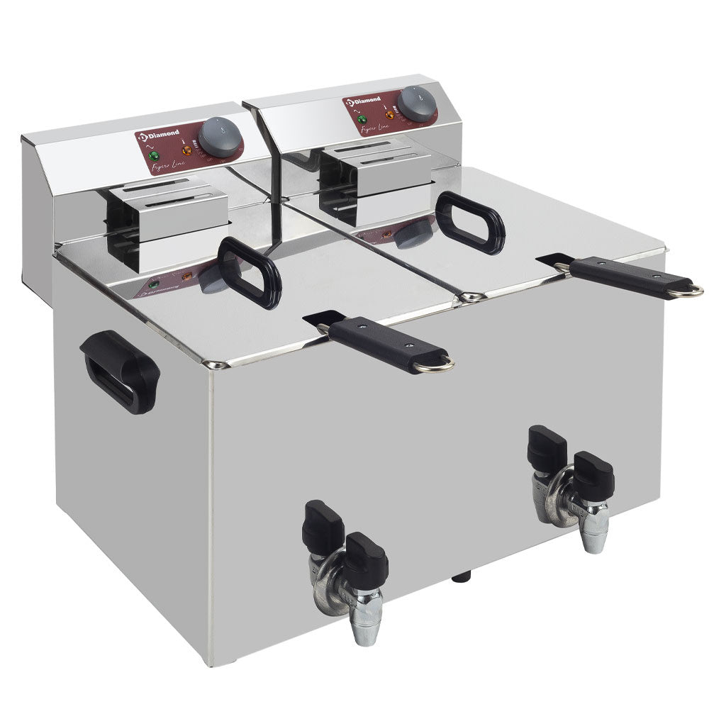 Friteuse électrique 8 litres + robinet