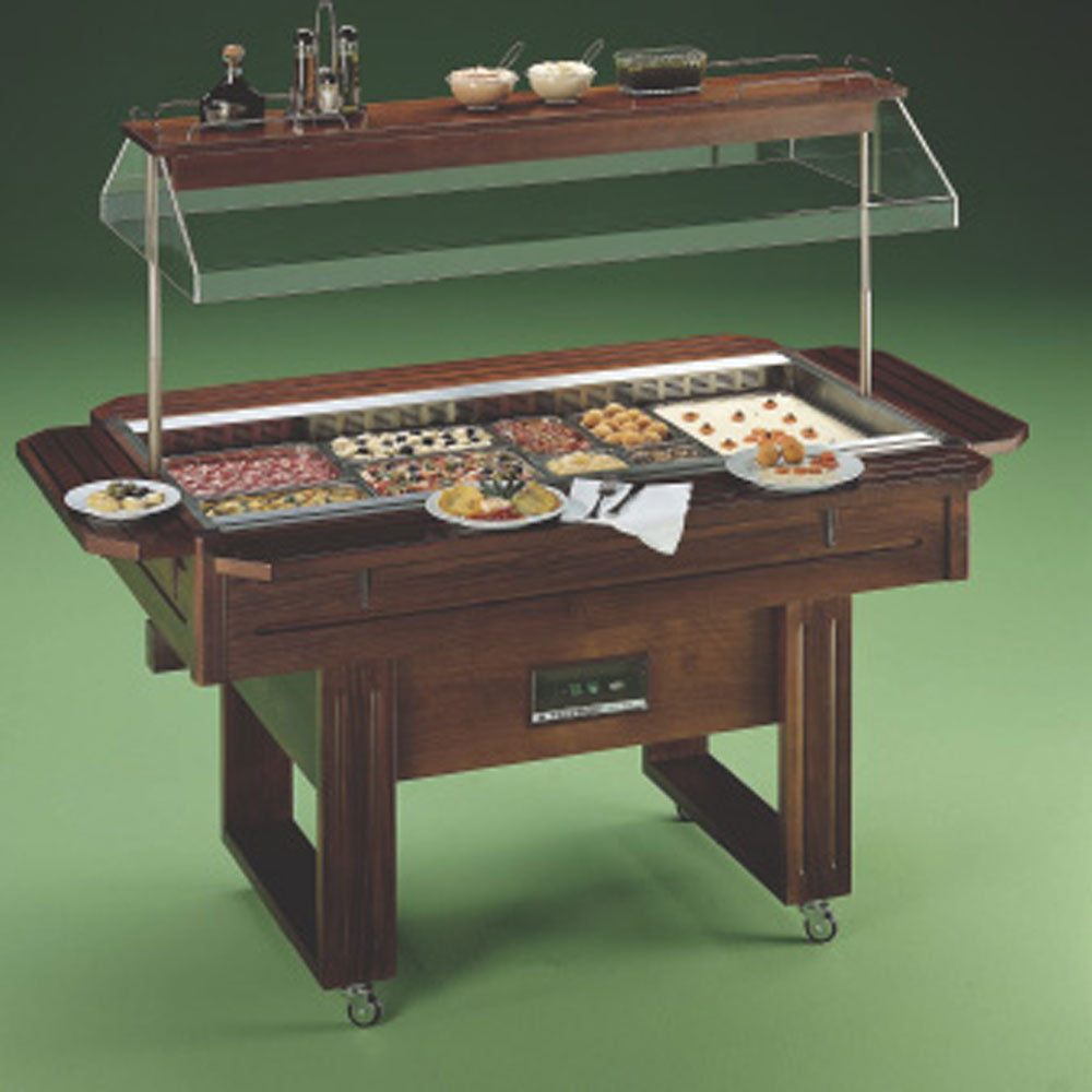 Capacité du buffet réfrigéré 6 GN 1/1