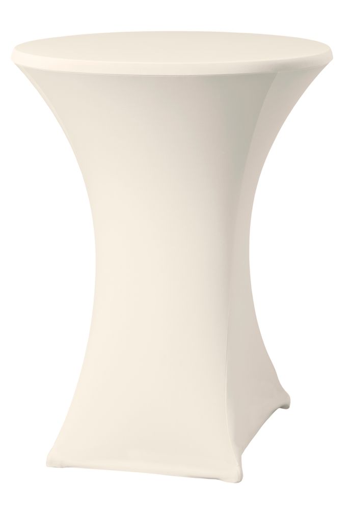 Housse pour table haute ø80-85 cm, HENDI, 810958, Crème, ⌀850x(H)1150mm