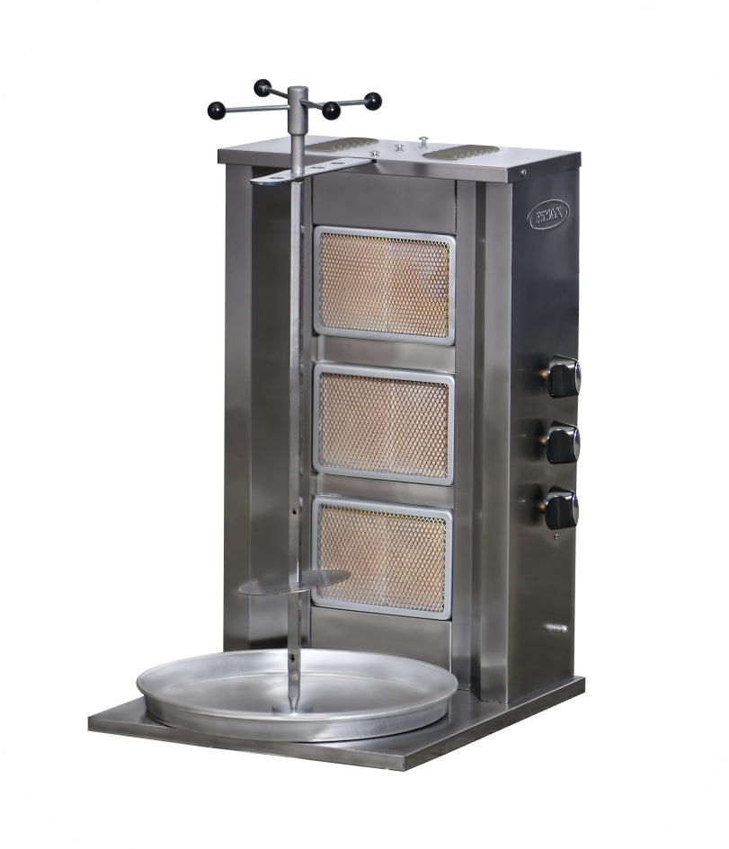 Machine à Doner kebab manuel Eco 3 Radiants à GAZ - PIMAK - DO6/M75