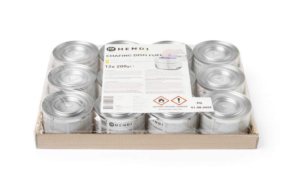 Pâte combustible pour chafing dish en boîte, HENDI, 12 u