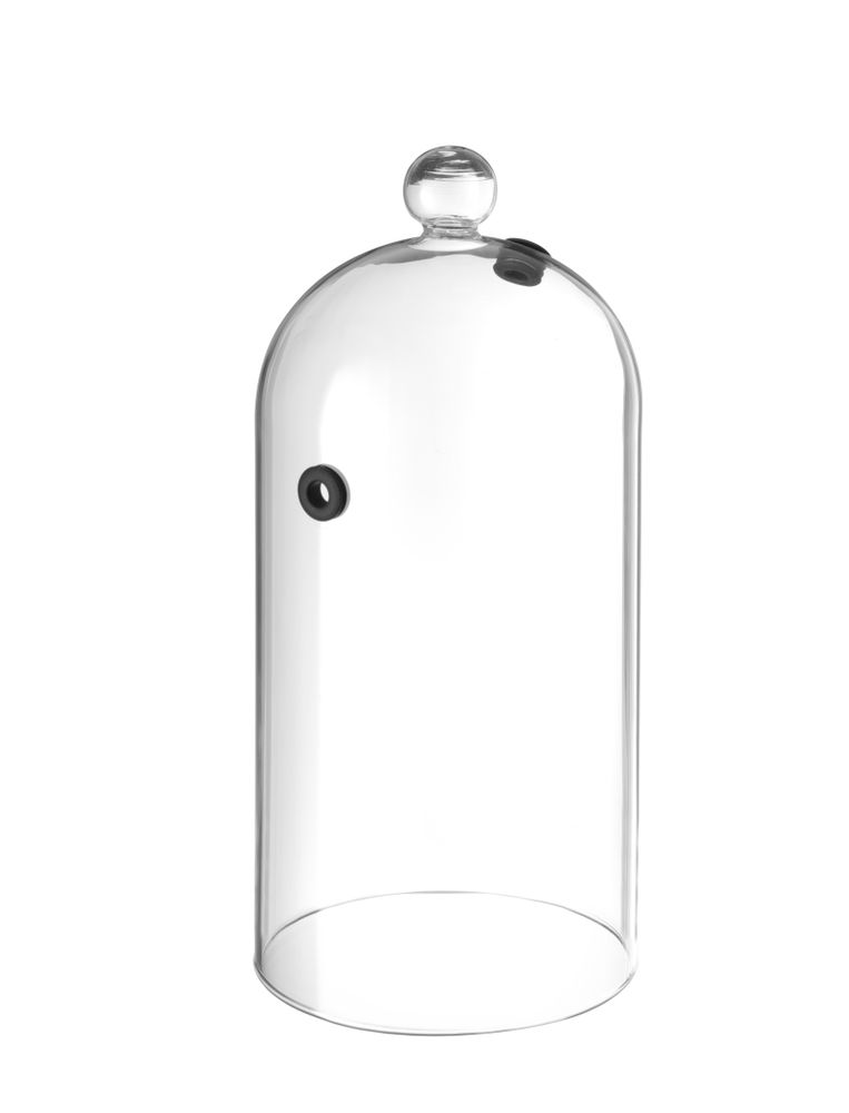 Cloche en verre avec aération , HENDI, Cloche cocktail, ⌀150x(H)280mm