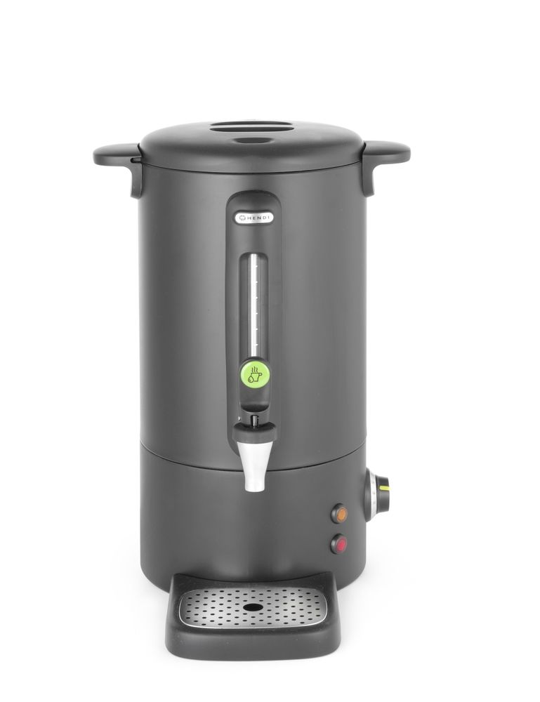Distributeur à boissons chaudes noir mat – Design by Bronwasser, HENDI, 9L, Noir, 220-240V/950W, 307x330x(H)450mm