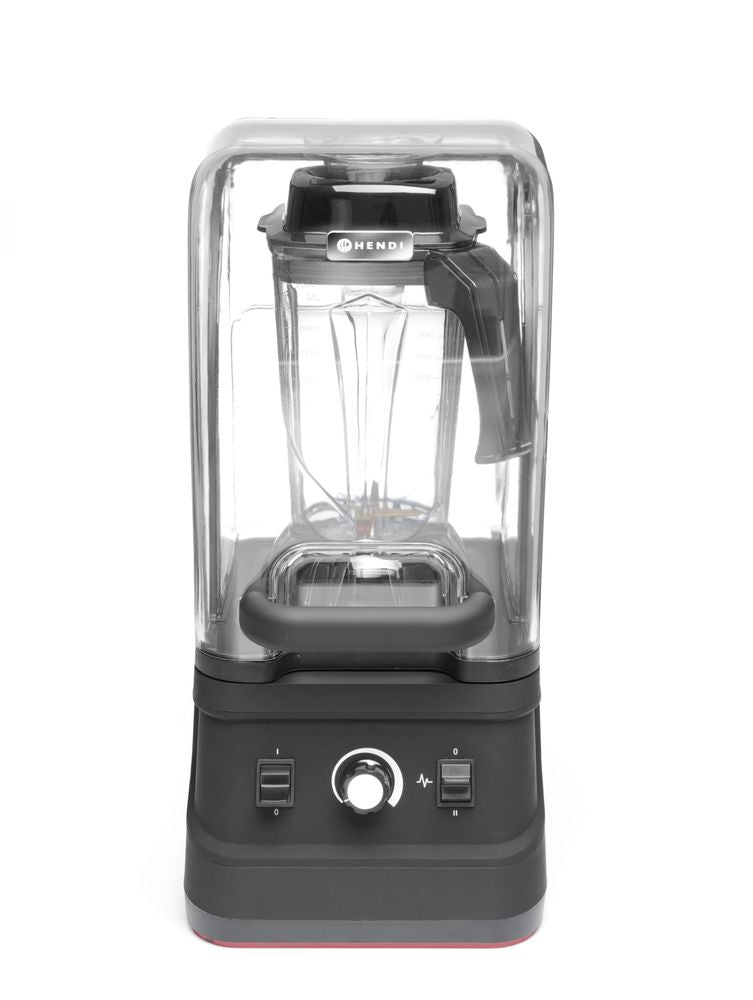 Blender Bar avec caisson insonorisant, HENDI, 2,5L, Noir, 220-240V/1680W, 250x300x(H)540mm
