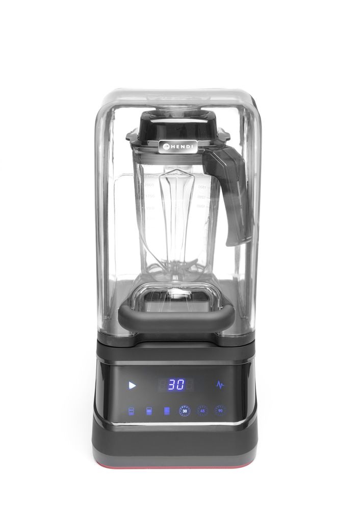 Blender Bar numérique avec caisson insonorisant, HENDI, 2,5L, Noir, 220-240V/1680W, 250x300x(H)546mm