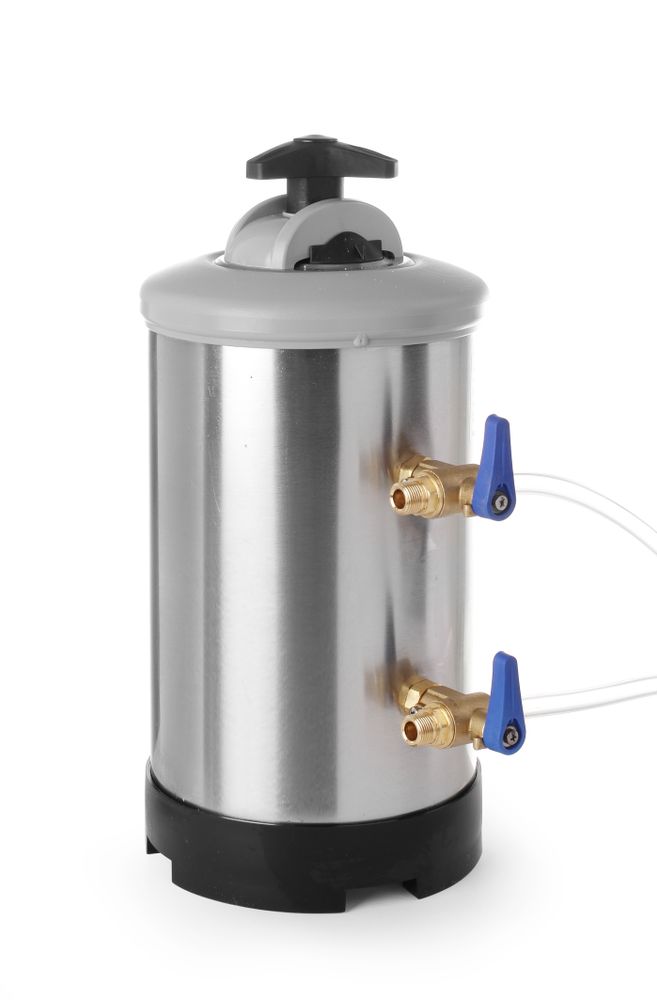 Adoucisseur d'eau, HENDI, Capacité filtre (20°F/30°F/40°F) 1200/1000/900, 8L, ⌀185x(H)400mm