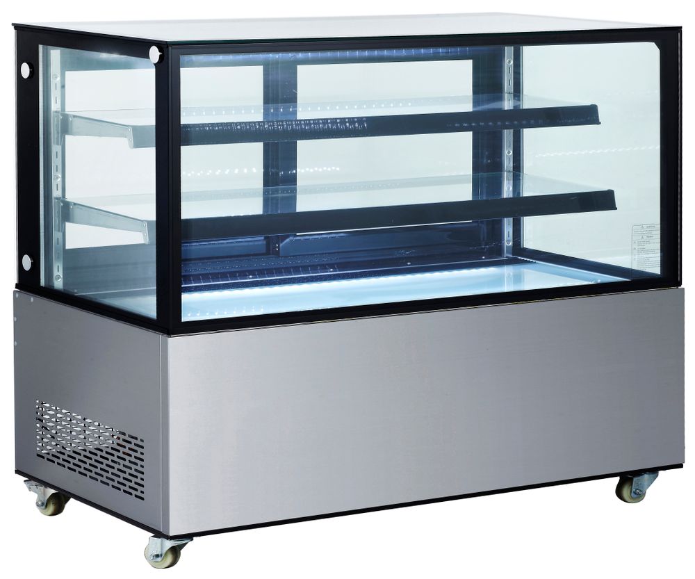 Vitrine réfrigérée avec 2 étagères, Arktic, 510L, 230V/490W, 1524x677x(H)1230mm