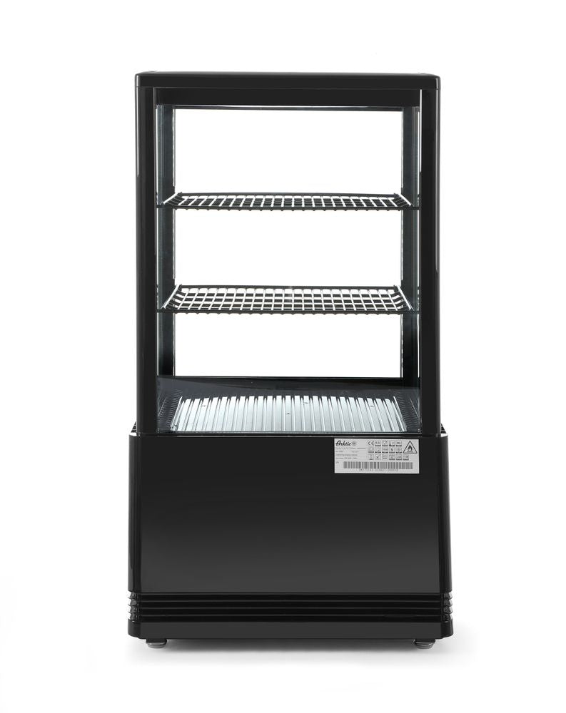 Vitrine de table, 58 litres, Arktic, noir, 230V/170W, 452x406x(H)830mm