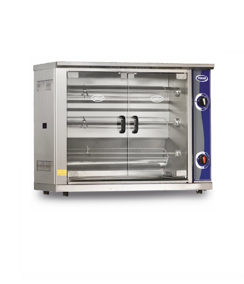 Rôtissoire pro murale 3 broches à poser 15 poulets à GAZ - PIMAK - PI2/M004-DG