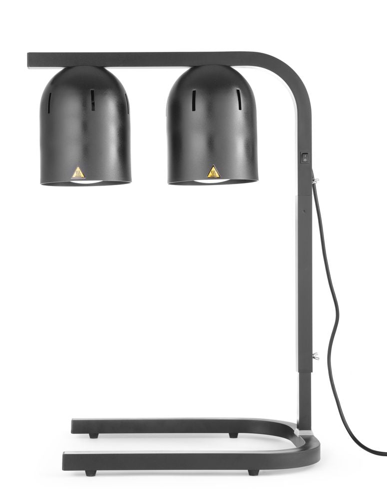Portique chauffe-plat avec 2 lampes infrarouges, HENDI, Noir, 230V/250W, 453x360x(H)790mm