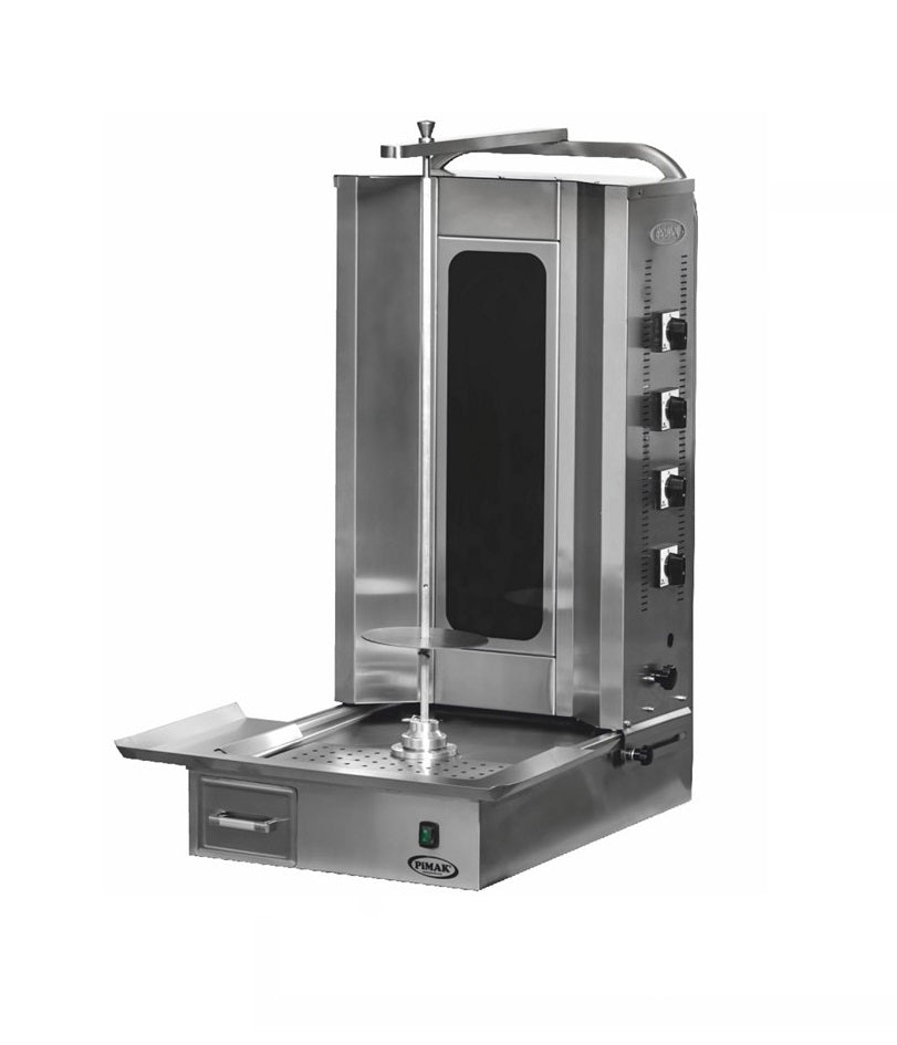 Machine à Doner kebab ELECTRIQUE vitrocéramique moteur en bas - PIMAK - M077-4E