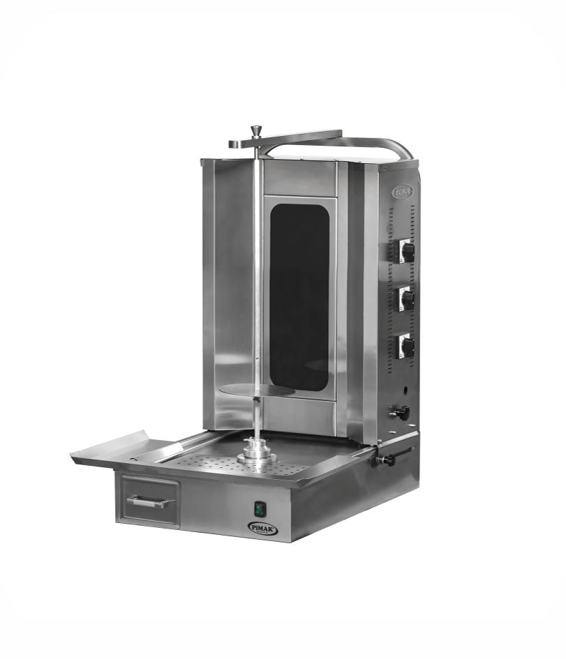 Machine à Doner kebab ELECTRIQUE vitrocéramique moteur en bas - PIMAK - M077-3E