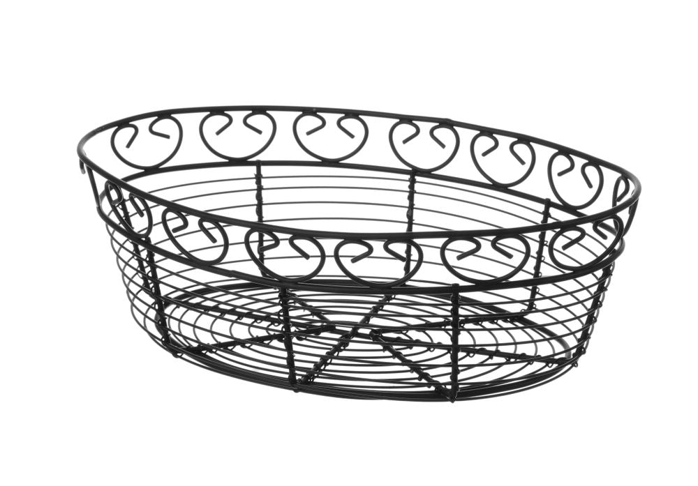 Corbeille en fil deco ovale, HENDI, 255x160x(H)80mm