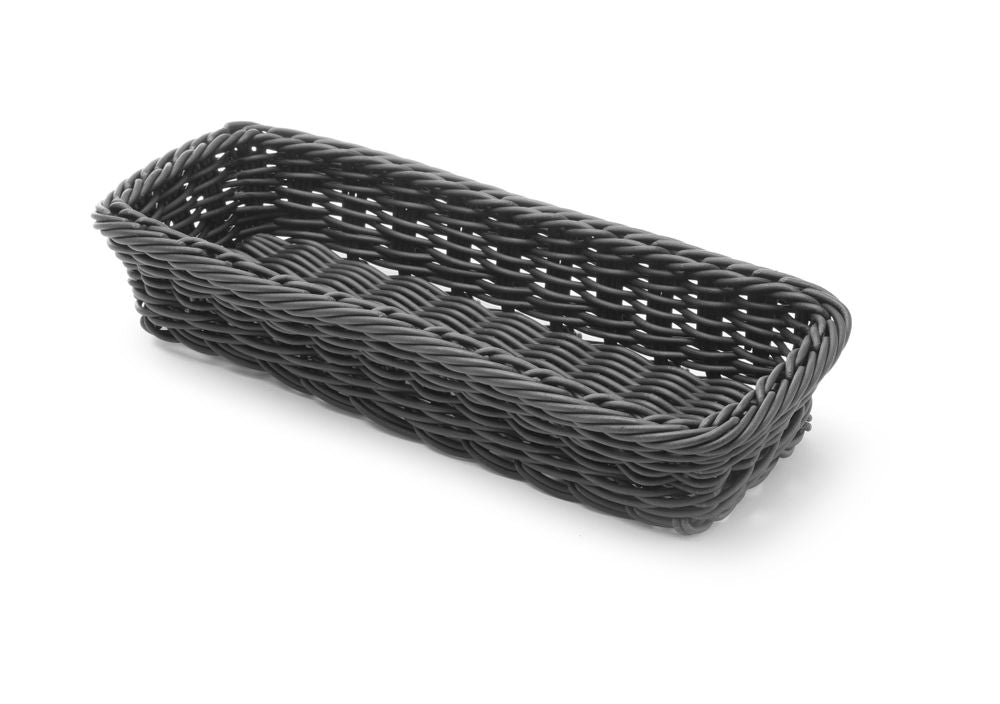 Corbeille à couvert, HENDI, Noir, 270x100x(H)45mm