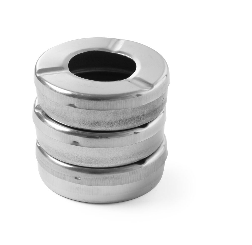 Cendrier avec couvercle, HENDI, 3 u., ⌀90x(H)28mm