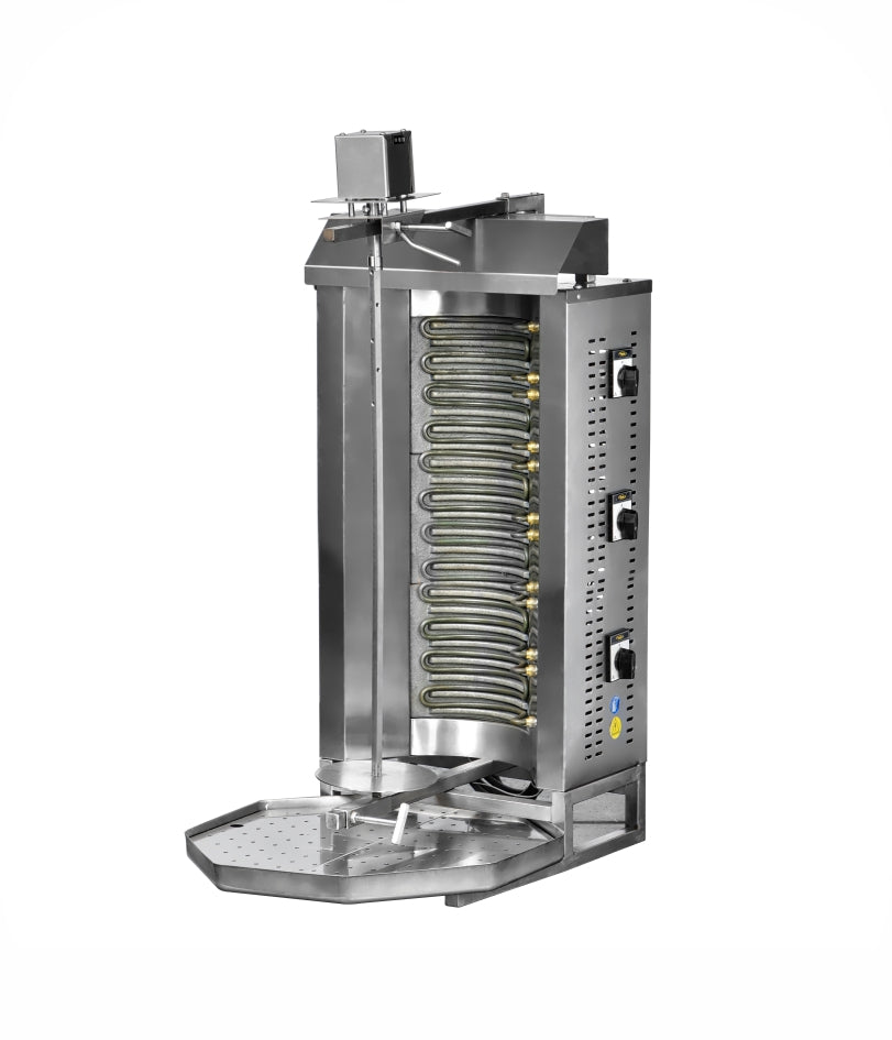 Machine à Doner kebab 6 résistances ELECTRIQUE moteur en haut - PIMAK - M077-3D