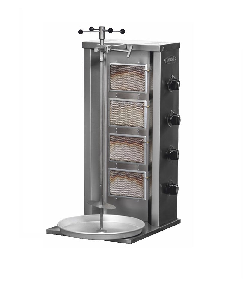 Machine à Doner kebab manuel Eco 4 Radiants à GAZ - PIMAK - DO7/M76