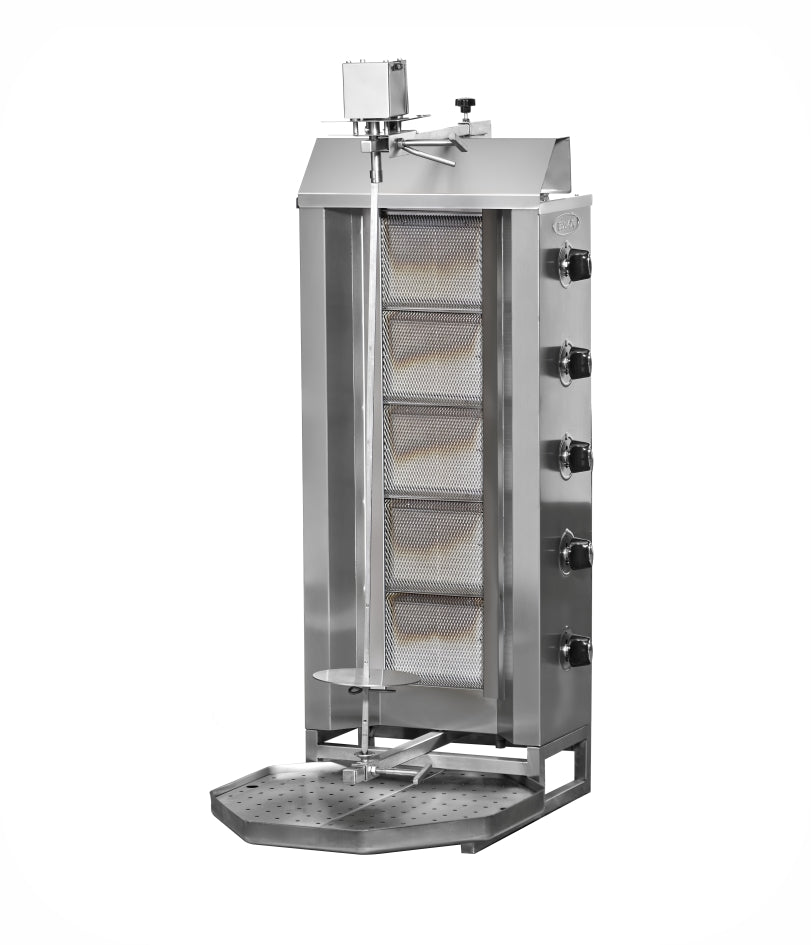 Machine à Doner kebab moteur en haut 5 radiants à GAZ - PIMAK - DO8/M77-1(5P)