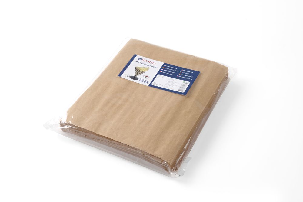 Papier sulfurisé, HENDI, Beige, 500 u., 200x250mm