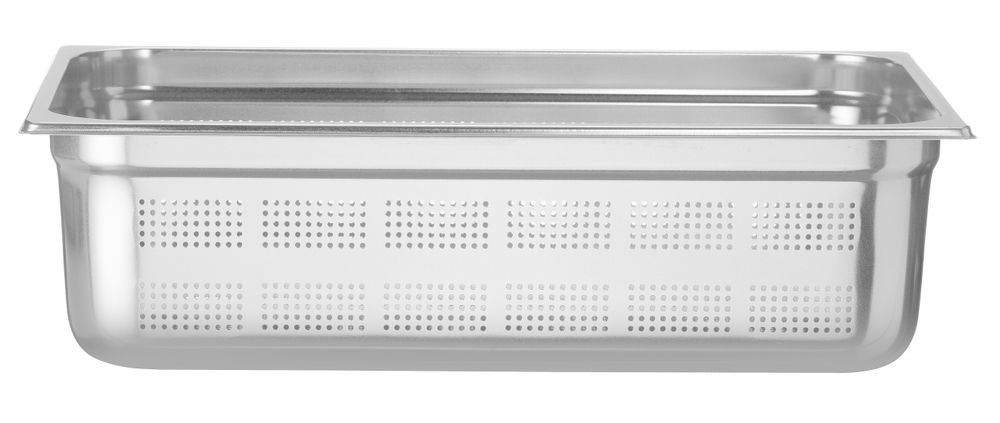 Bac gastronorme GN 1/1 perforé, HENDI, Profi Line, GN 1/1, 21L, Gris clair, (H)150mm