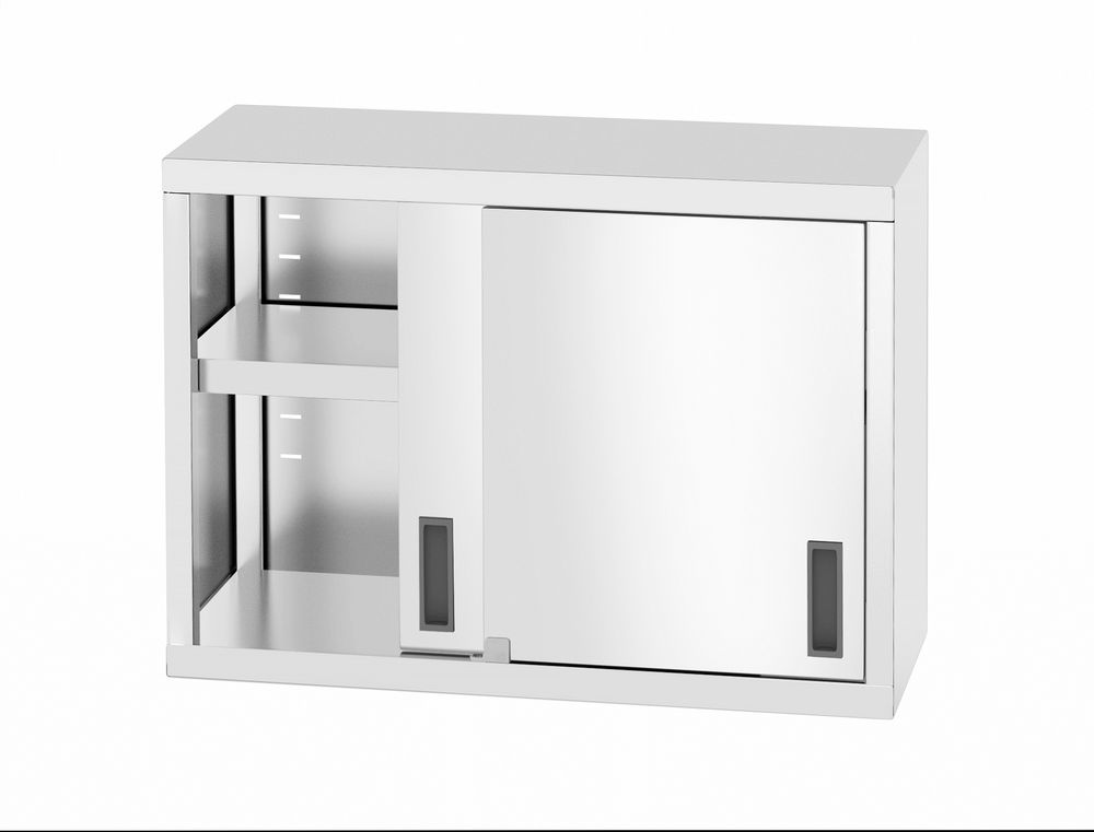 Armoire murale avec portes coulissantes - soudée, profondeur : 300 mm., HENDI, Profi Line, 800x300x(H)600mm