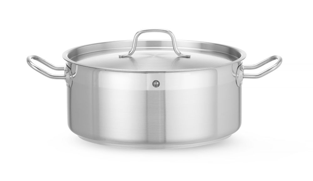 Faitout avec couvercle, HENDI, Profi Line, 7,5L, ⌀280x(H)120mm