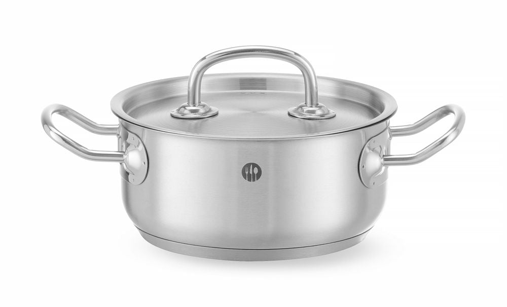 Faitout avec couvercle, HENDI, Kitchen Line, 1,5L, ⌀160x(H)75mm