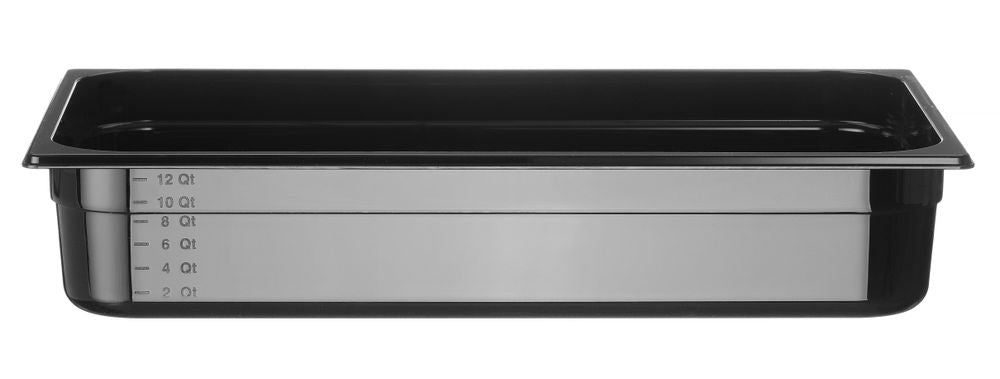 Bac gastronorme 1/1, HENDI, Profi Line, GN 1/1, 14L, Noir, 530x325x(H)100mm