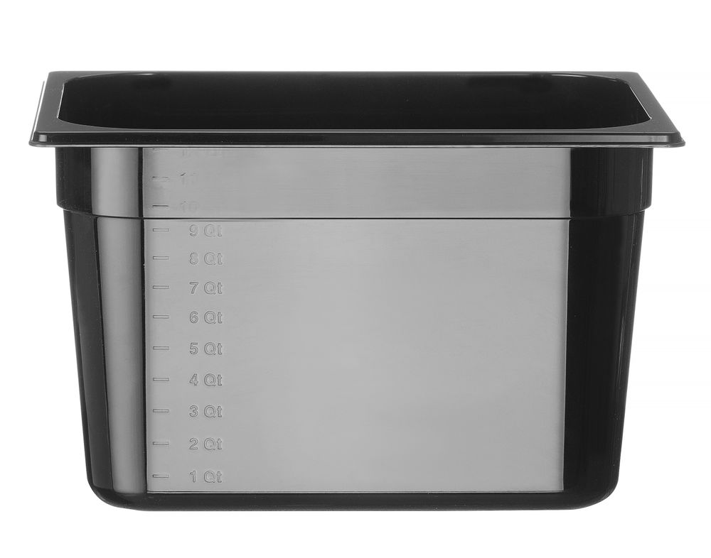 Bac gastronorme 1/2, HENDI, Profi Line, 12,5L, Noir, 325x265x(H)200mm