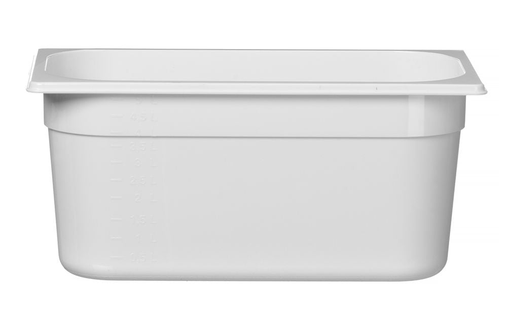 Bac gastronorme 1/3, HENDI, GN 1/3, 5,7L, Blanc, 325x176x(H)150mm