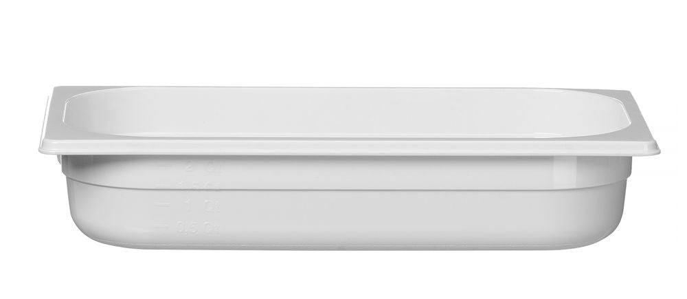 Bac gastronorme 1/3, HENDI, GN 1/3, 2,5L, Blanc, 325x176x(H)65mm