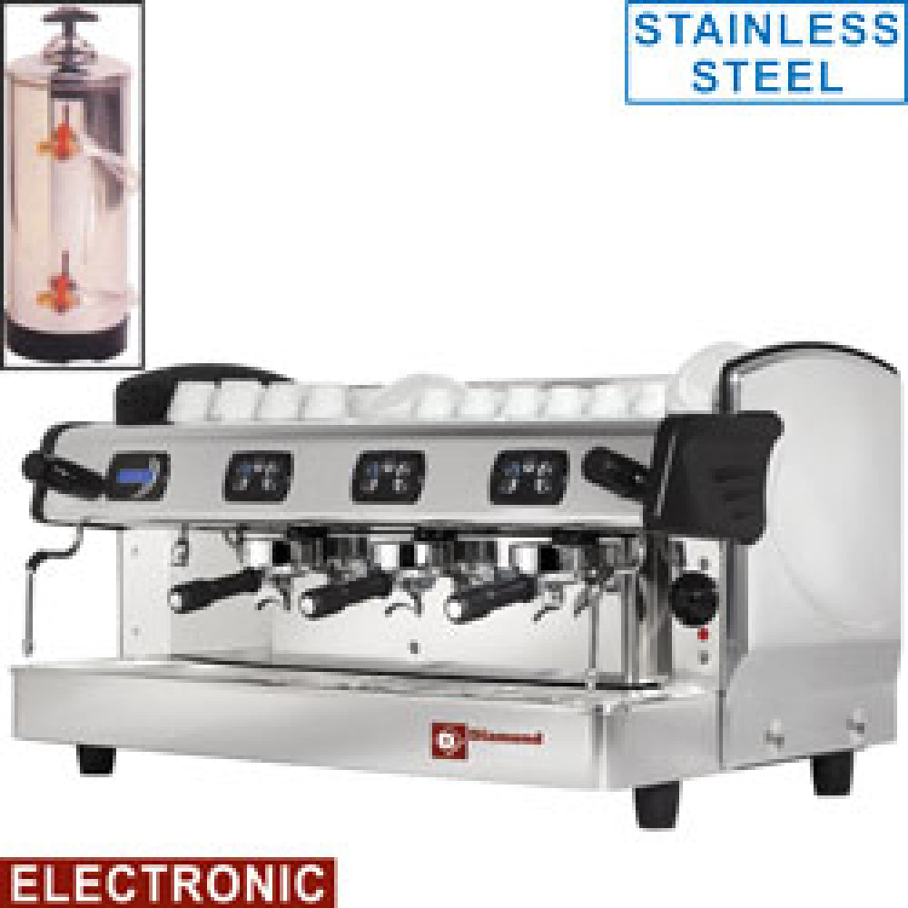 Machine à café Expresso 3 groupes, automatique (avec affichage)