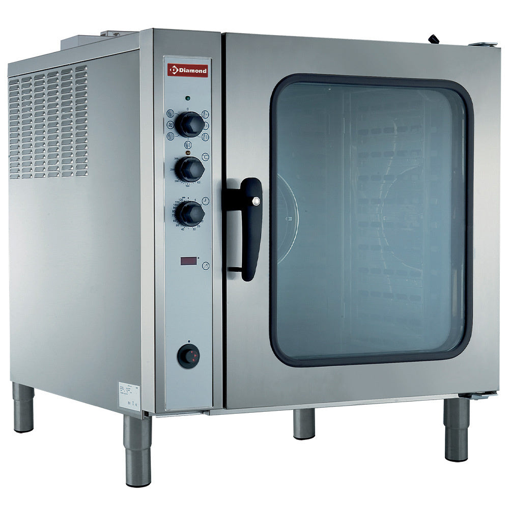 Four à convection à gaz, 10x GN 1/1, humidificateur automatique