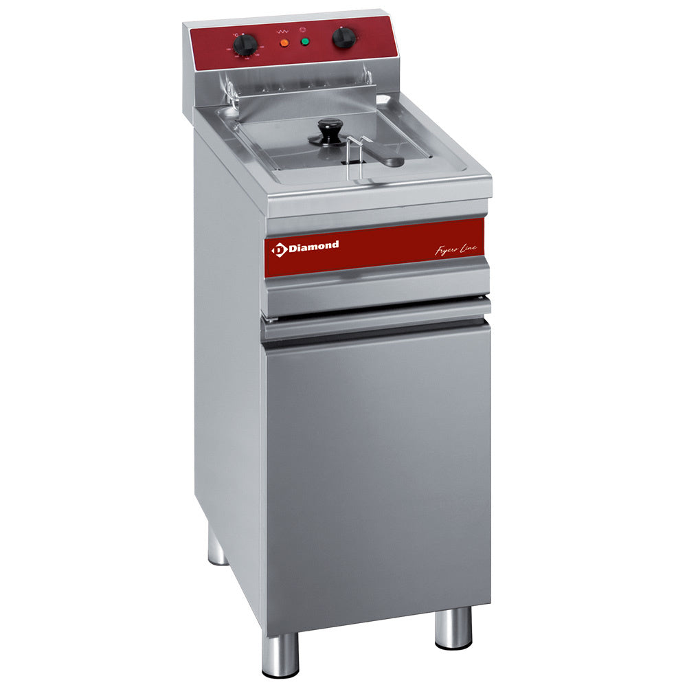 Friteuse électrique, deux réservoirs de 14 litres dans le placard