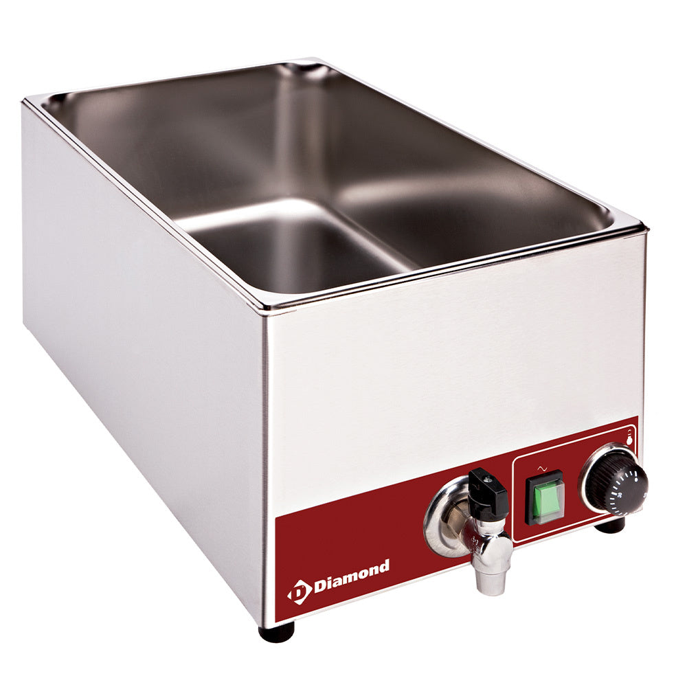 Option : Réservoir bain marie à chaud sec 8x GN 1/1, H150mm