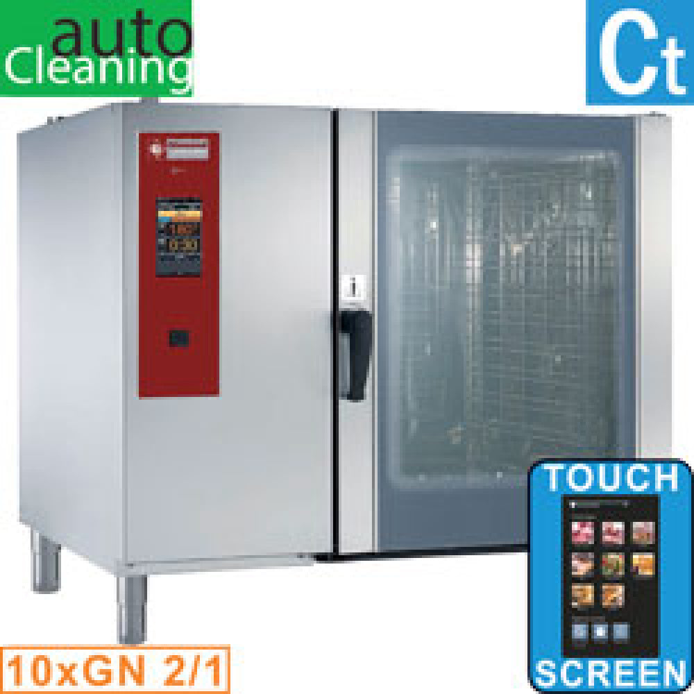 Four à gaz « TOUCH » Nettoyage direct vapeur et convection 10x GN 1/1+ - AGA