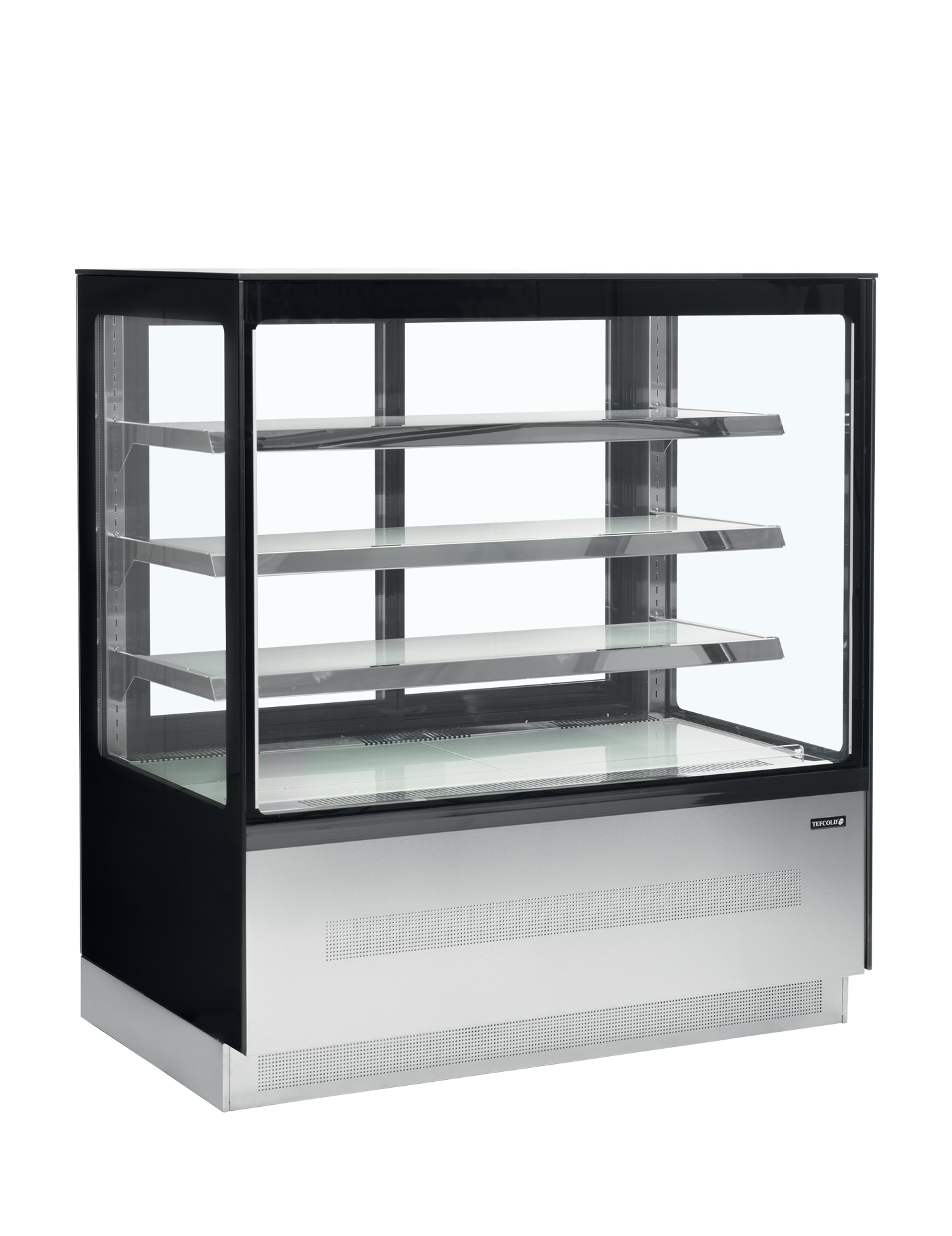 Présentoir réfrigéré plat 1200mm noir | Tefcold LPD1203F BLACK