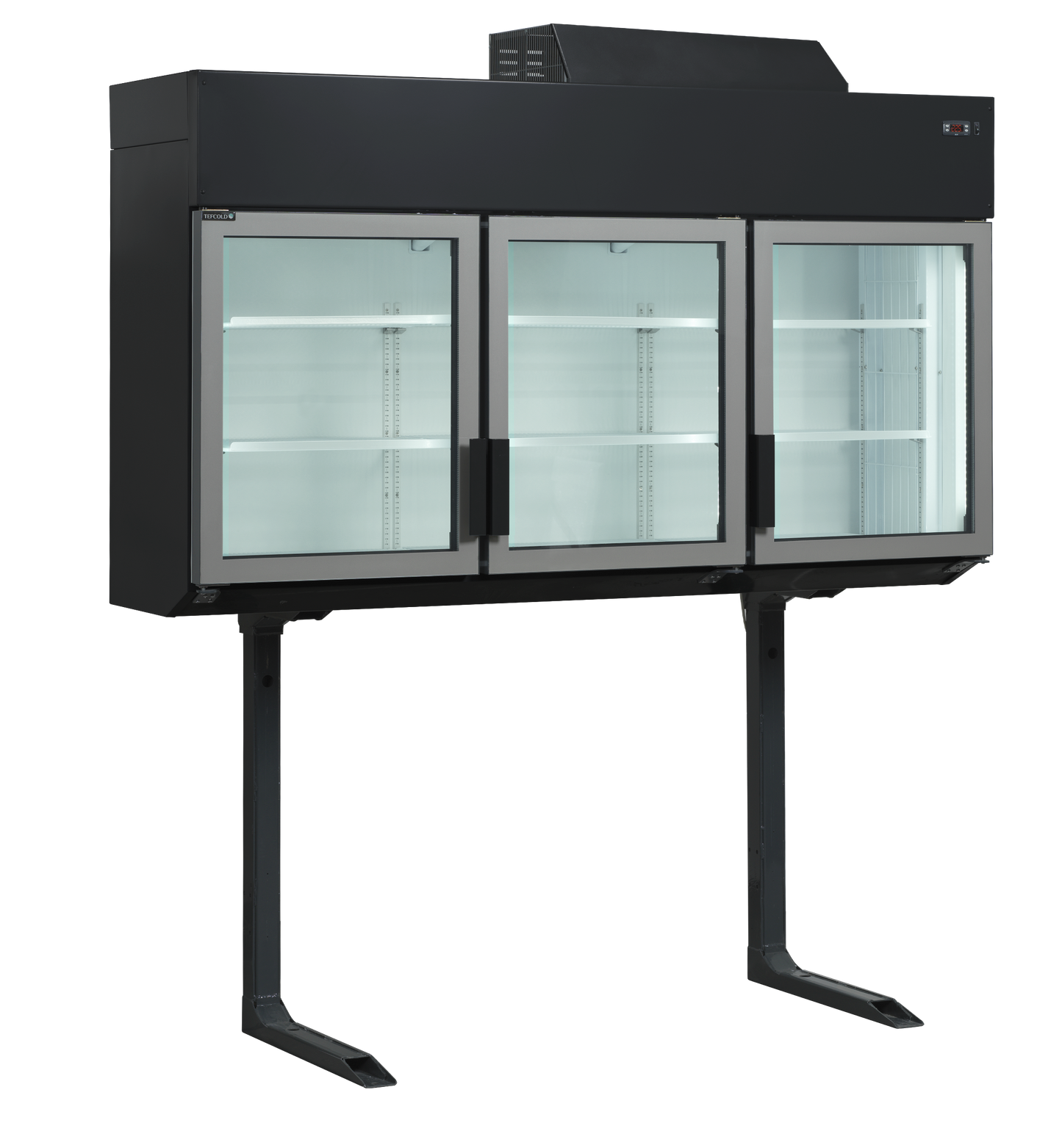 Présentoir réfrigéré open front 185cm noir | Tefcold MTF185B