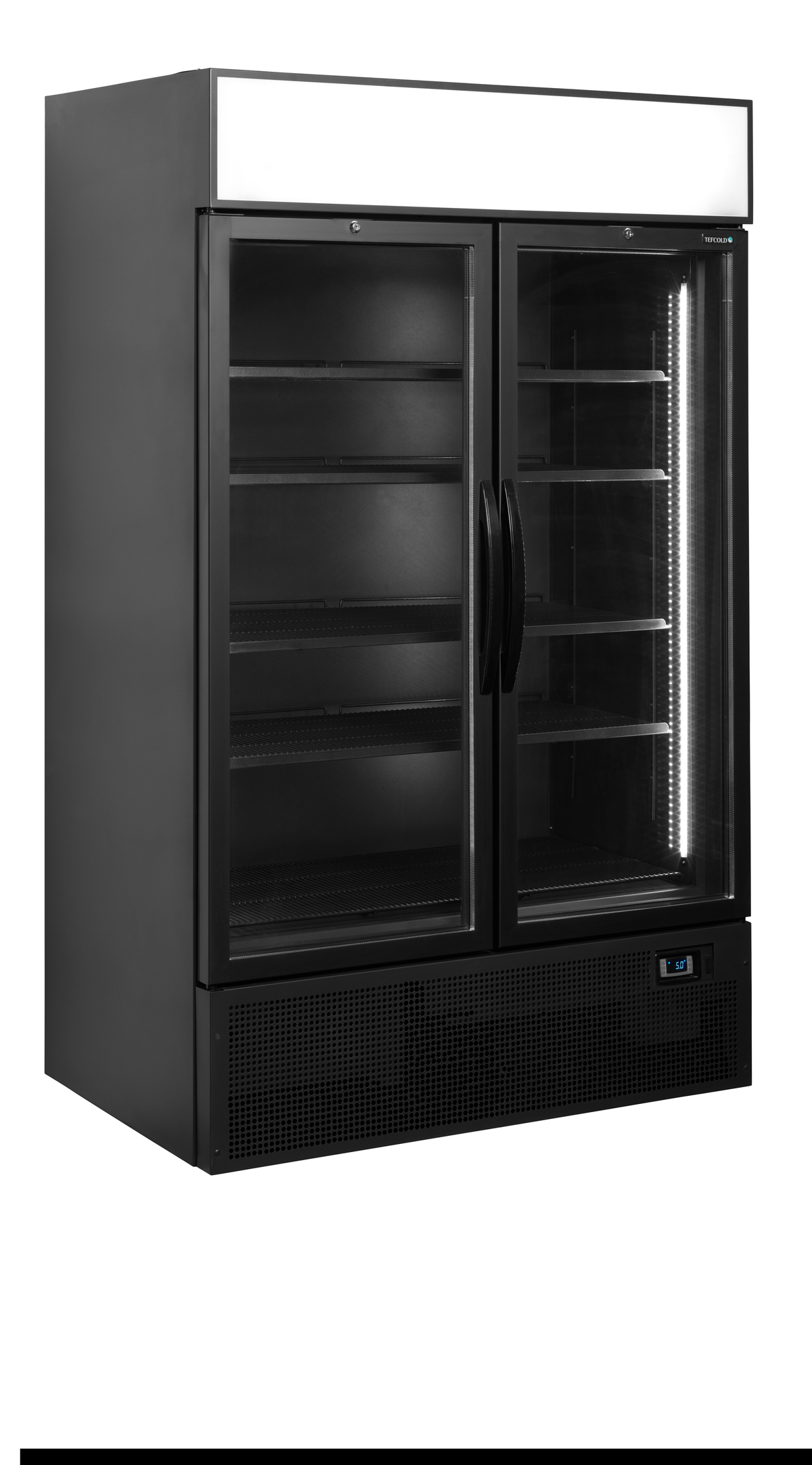 Saladette réfrigérée 1200mm avec capot noire | Tefcold FSC1200H BLACK