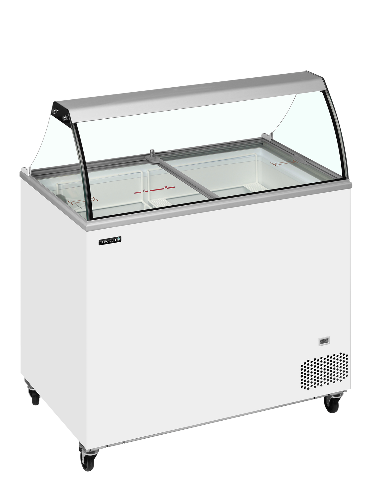 Saladette réfrigérée 3 sections avec bac | Tefcold IC301SC bac