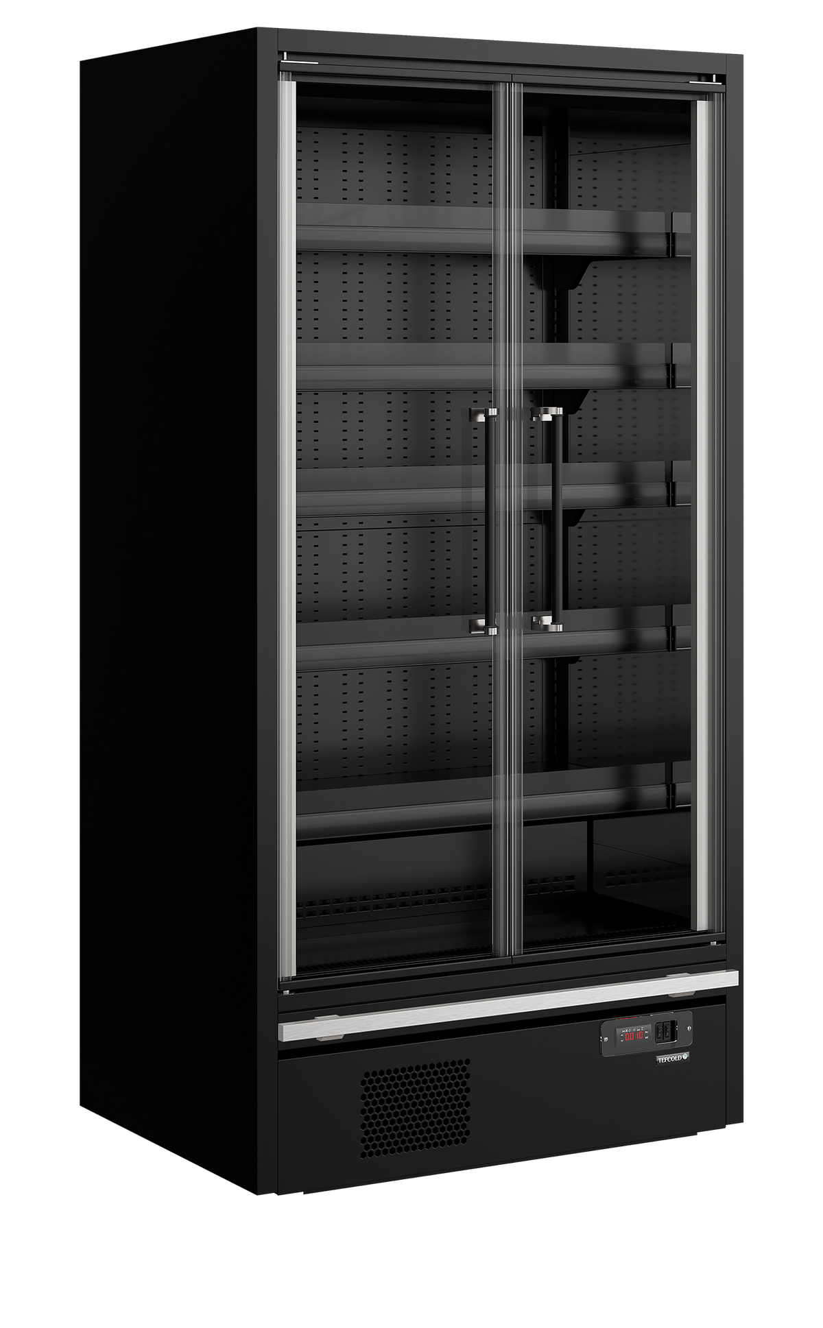 Présentoir réfrigéré Galaxy+ 10 portes noir | Tefcold Galaxy+ GP10FGD Black
