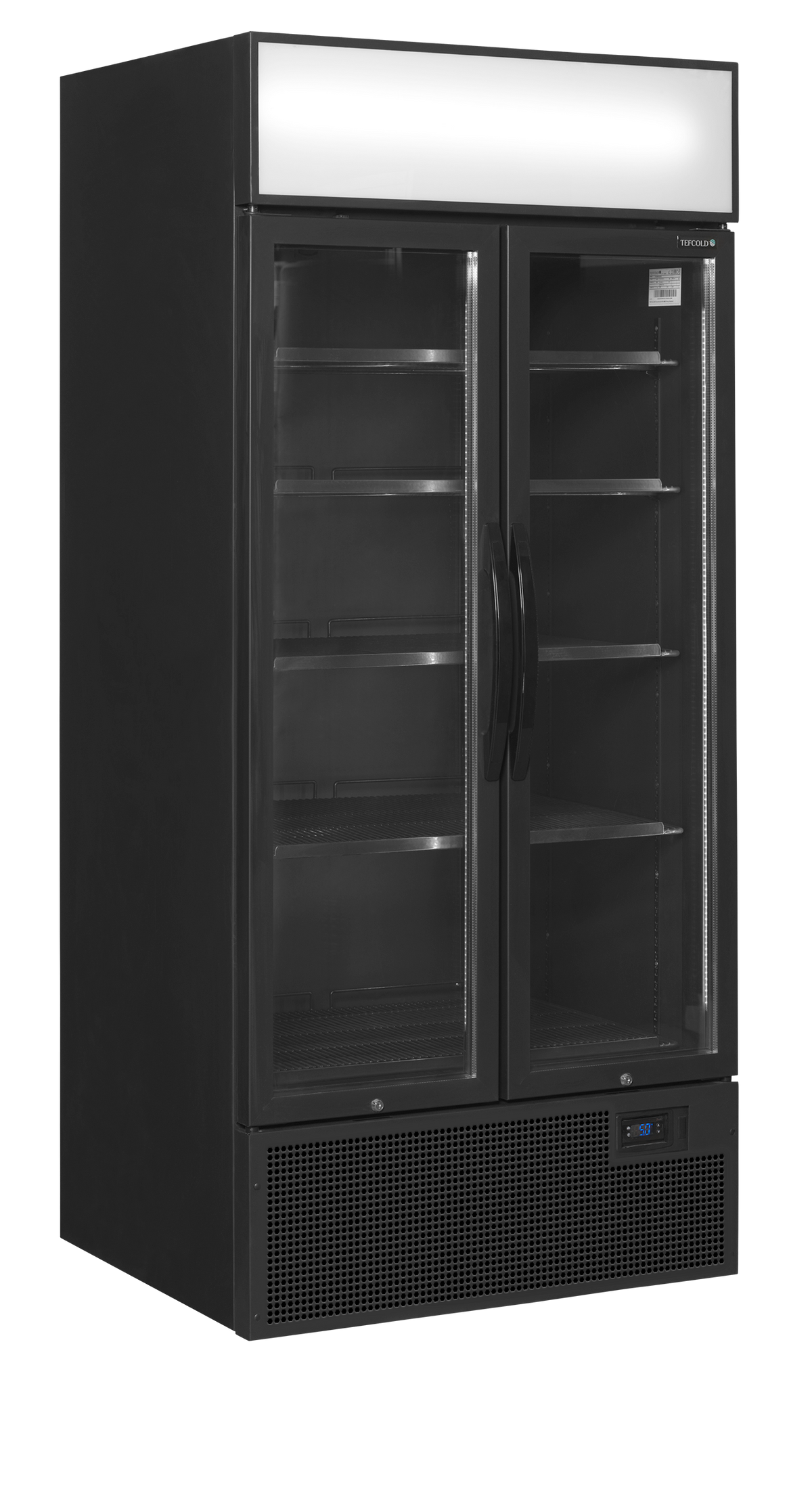 Saladette réfrigérée 891mm avec capot noire | Tefcold FSC891H Black