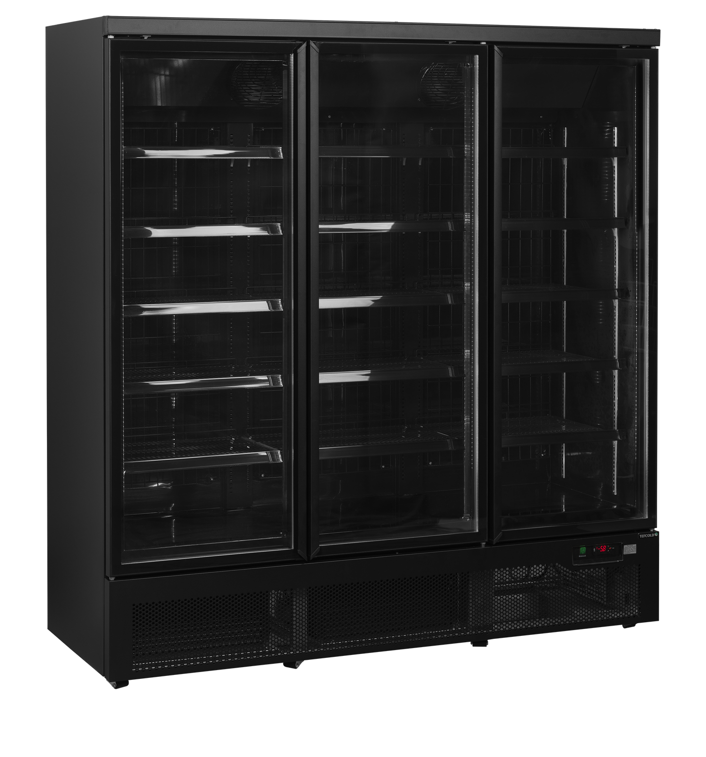 Congélateur 3 portes noire | Tefcold Atom Maxi F3DBB