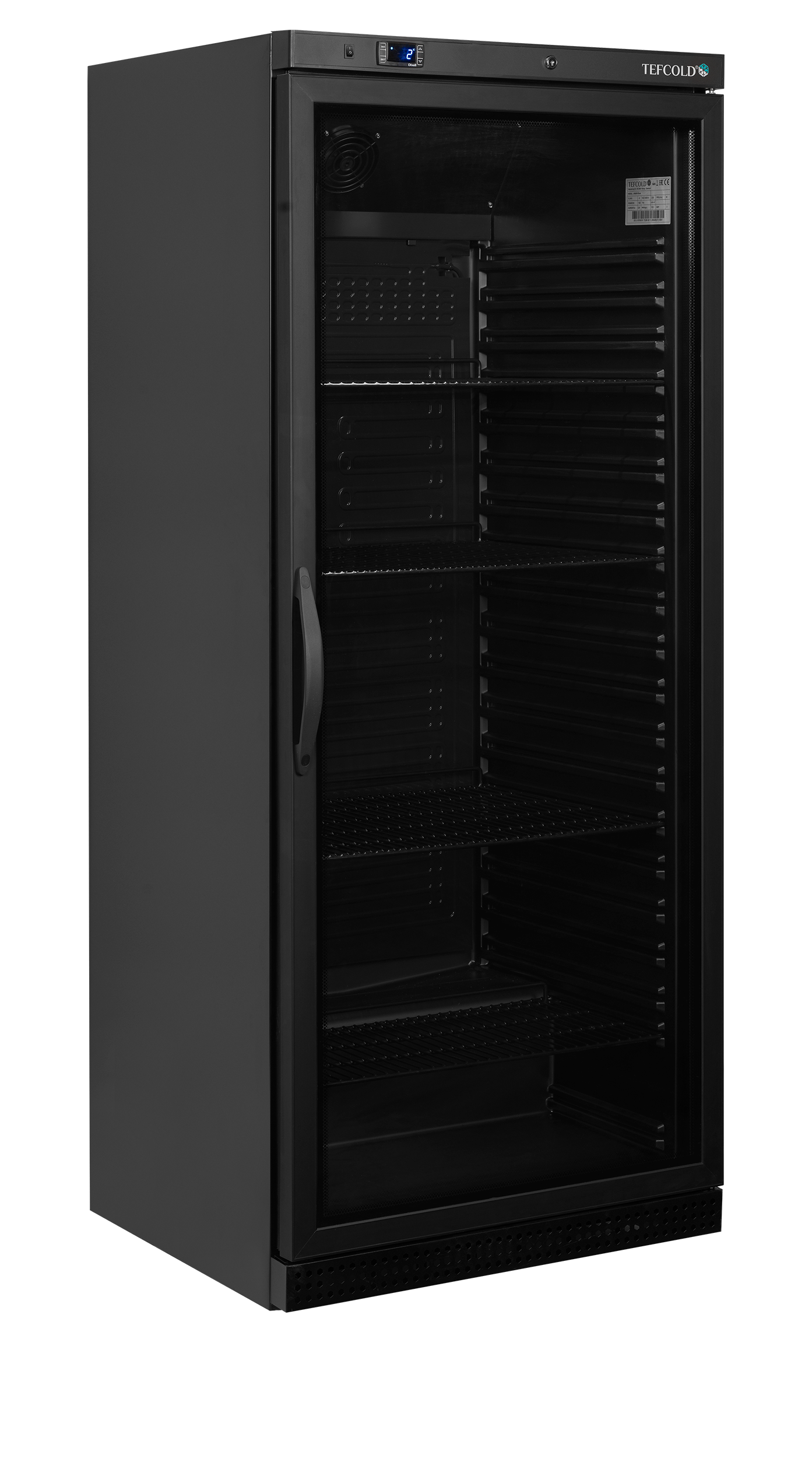 Armoire réfrigérée positive 600L vitrée noire | Tefcold UR600BG