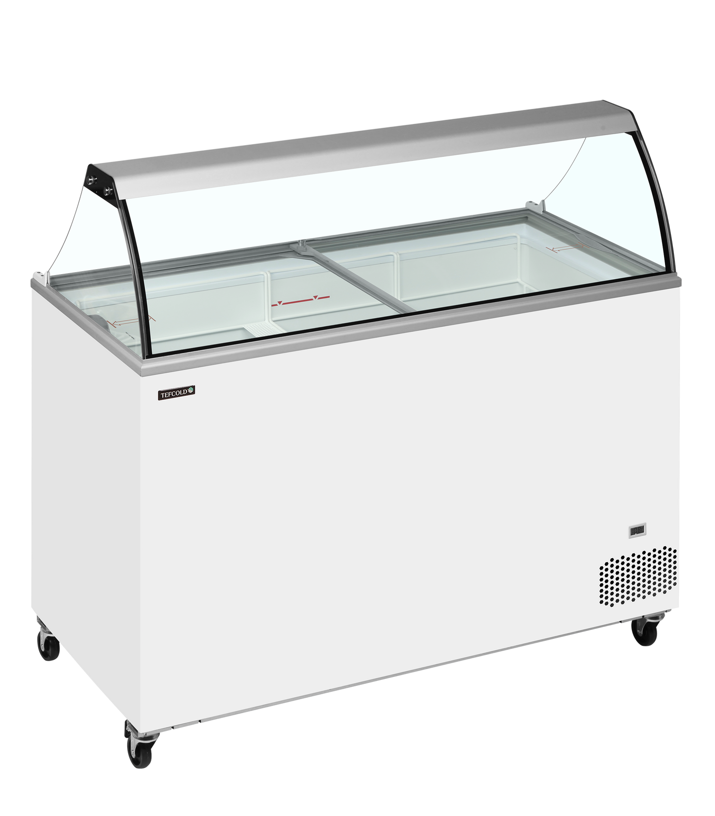 Saladette réfrigérée 4 sections avec bac | Tefcold IC401SC bac