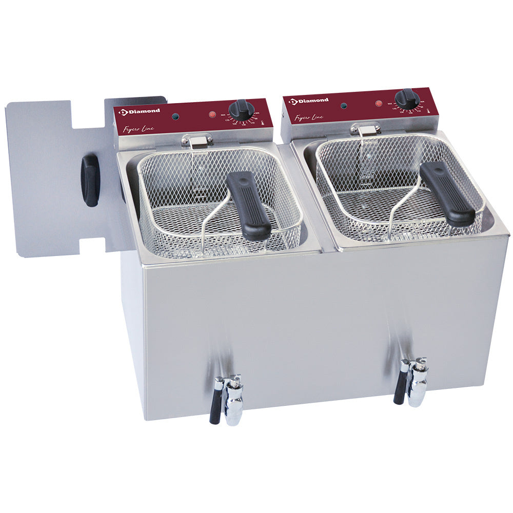 Friteuse électrique 8 litres + robinet