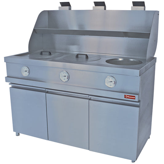 Friteuse à gaz TRÈS LOURDE, réservoir de 3 cartouches, électronique