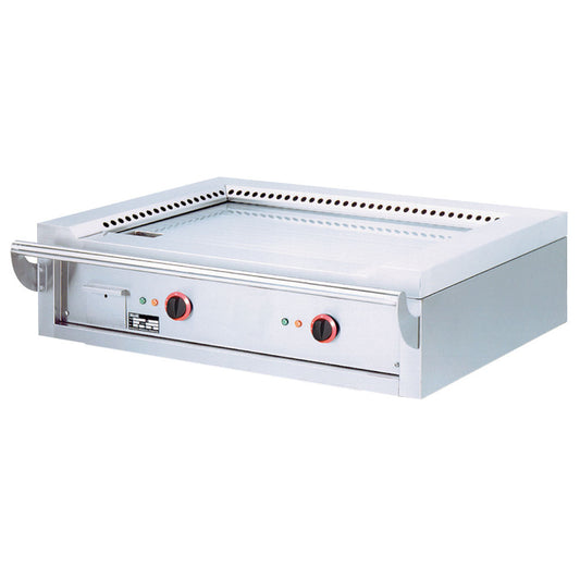 Plaque électrique « Teppanyaki », 2 zones (2x 5,85 kW), sur placard