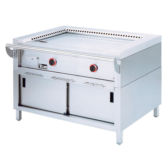 Plaque électrique « Teppanyaki », 3 zones (3x 4,7 kW), pour la table -Plateau-