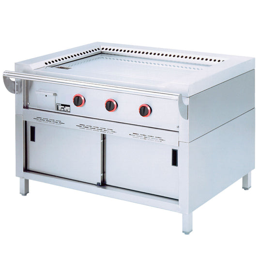 Plaque gazeuse « Teppanyaki », 2 zones (2x7 kW), pour la table -Plate-